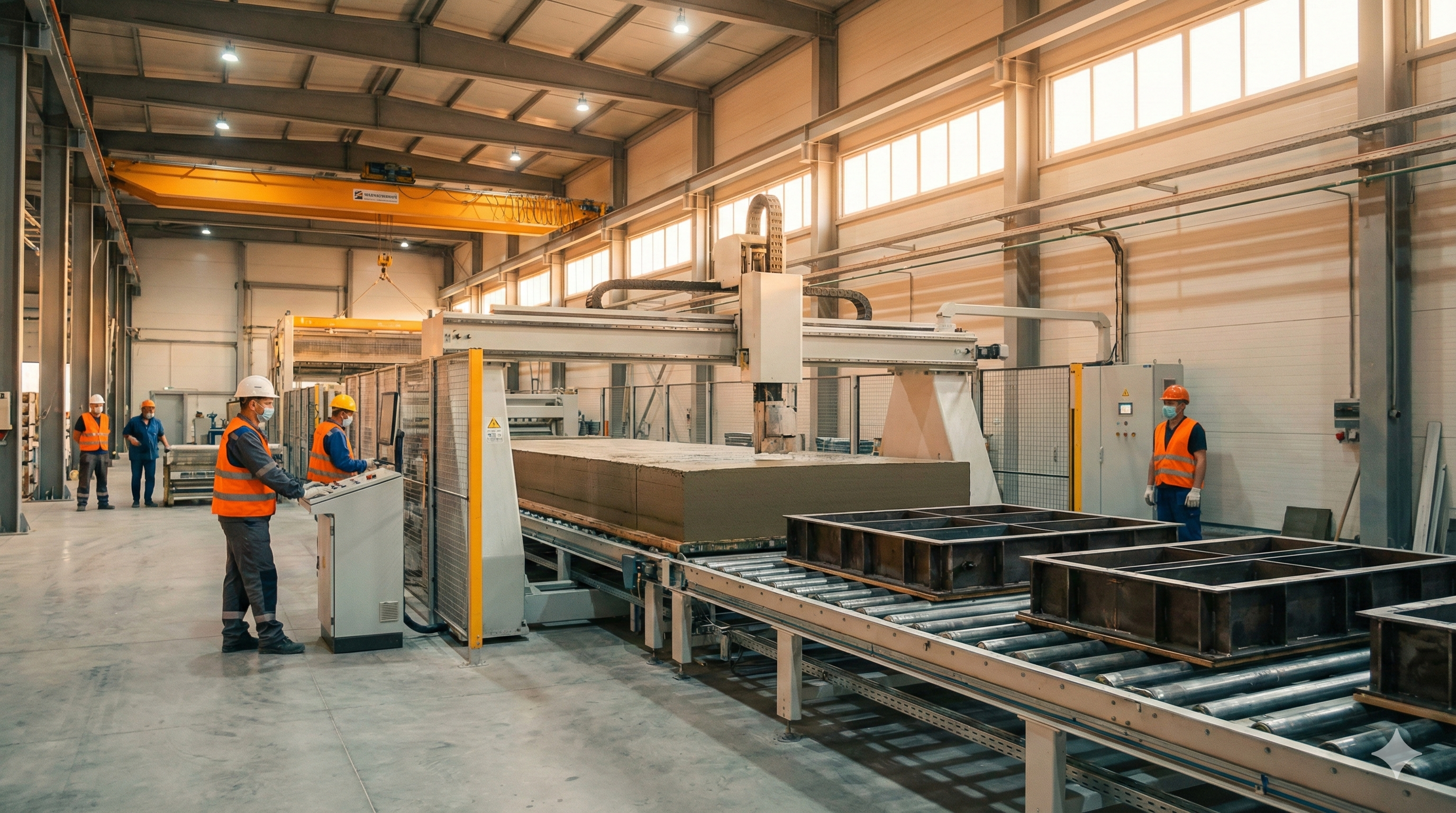 Interior factory cutting floor